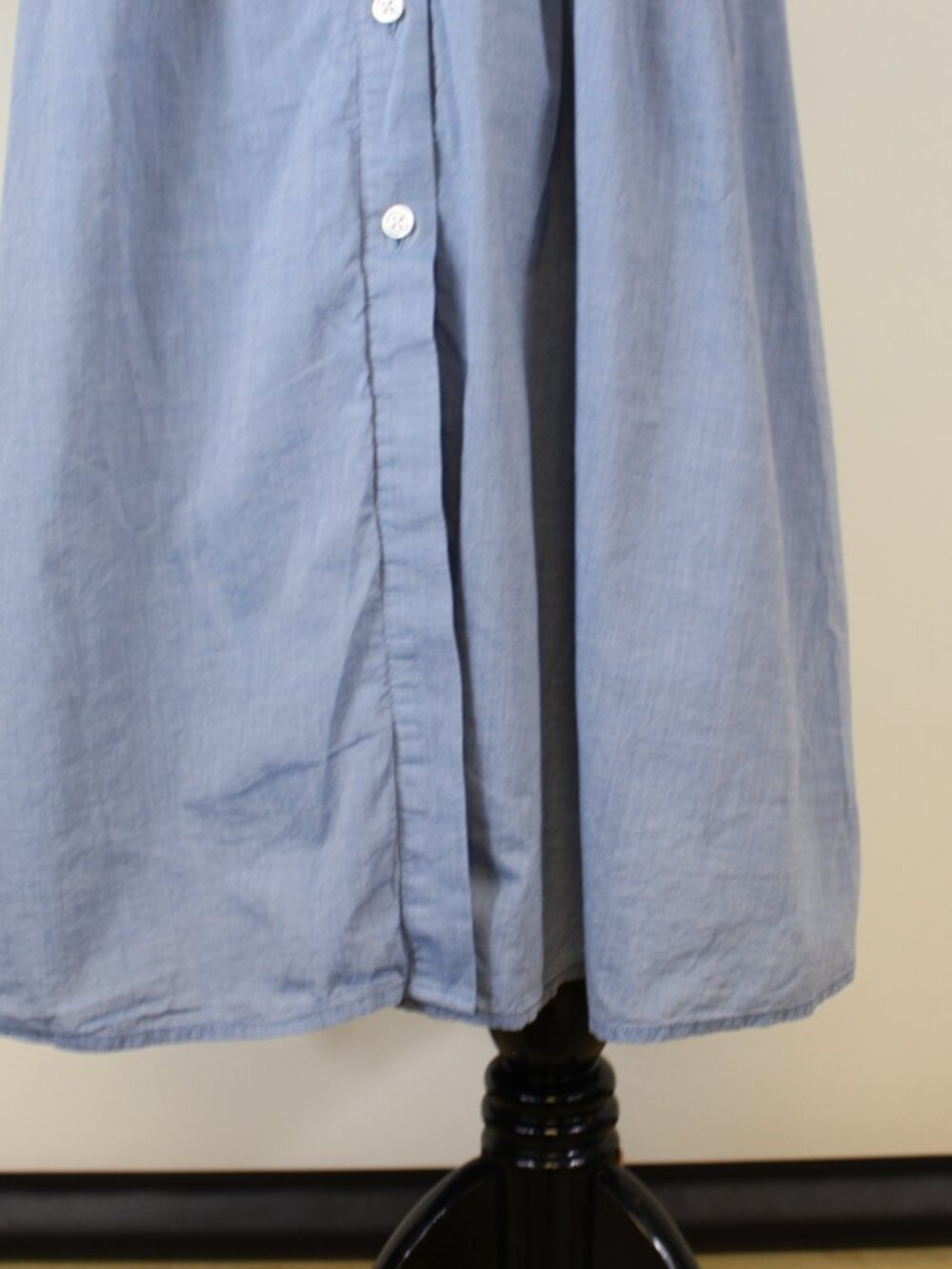 Who What Wear Chambray Shirt Dress M Blue Sleeveless Button Front - Picture 4 of 13